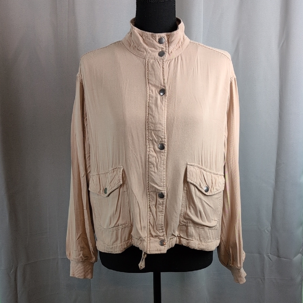 Chic Beige‎ Utility Jacket for Women